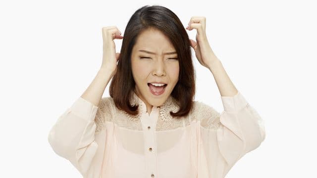 Woman feeling frustrated