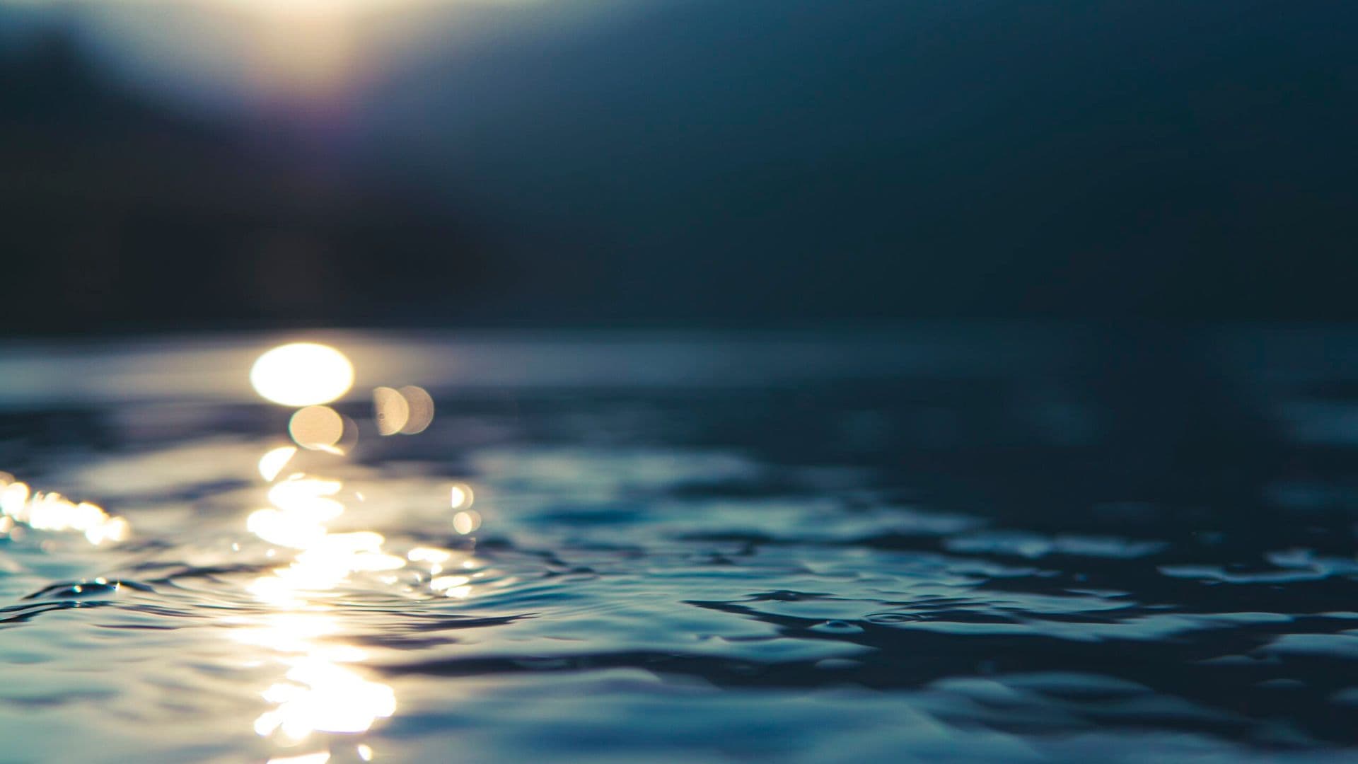 Blurred Blue Water Close Up Gentle Calming