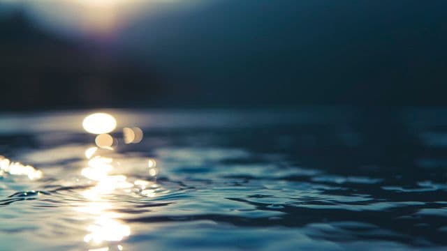 Blurred Blue Water Close Up Gentle Calming